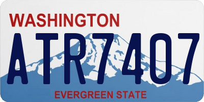 WA license plate ATR7407