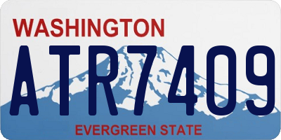 WA license plate ATR7409