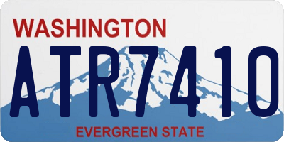 WA license plate ATR7410
