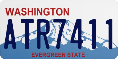 WA license plate ATR7411