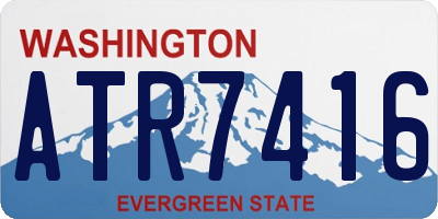WA license plate ATR7416