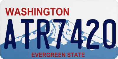 WA license plate ATR7420