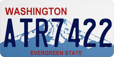 WA license plate ATR7422