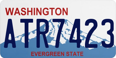 WA license plate ATR7423