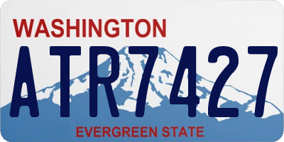 WA license plate ATR7427
