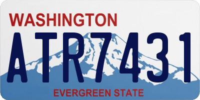 WA license plate ATR7431
