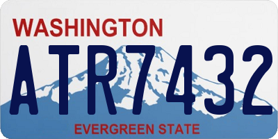 WA license plate ATR7432