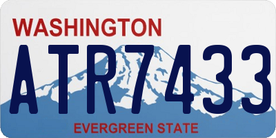 WA license plate ATR7433