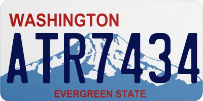 WA license plate ATR7434