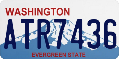 WA license plate ATR7436