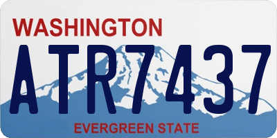 WA license plate ATR7437