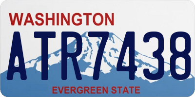 WA license plate ATR7438