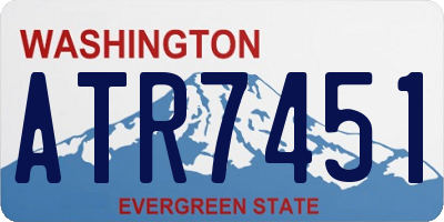 WA license plate ATR7451