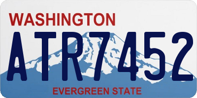 WA license plate ATR7452