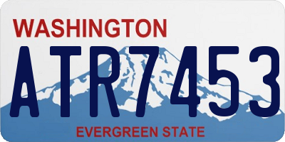 WA license plate ATR7453