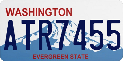 WA license plate ATR7455
