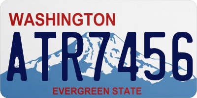 WA license plate ATR7456