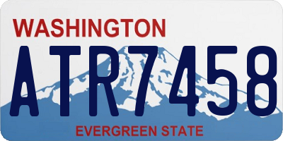 WA license plate ATR7458