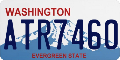 WA license plate ATR7460