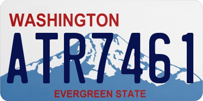 WA license plate ATR7461