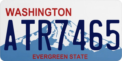 WA license plate ATR7465