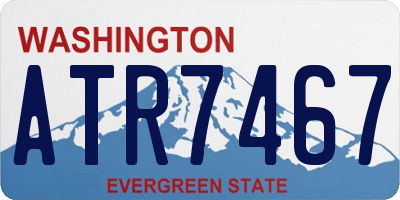 WA license plate ATR7467