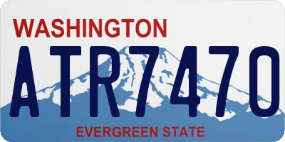 WA license plate ATR7470