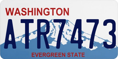 WA license plate ATR7473
