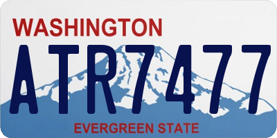 WA license plate ATR7477