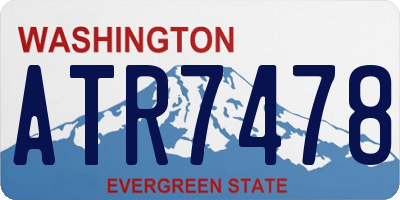 WA license plate ATR7478