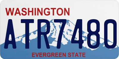 WA license plate ATR7480