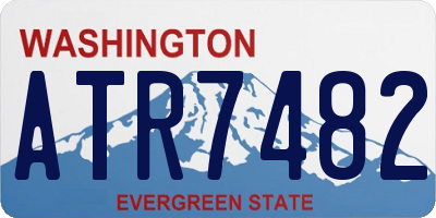 WA license plate ATR7482