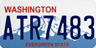 WA license plate ATR7483