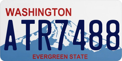 WA license plate ATR7488