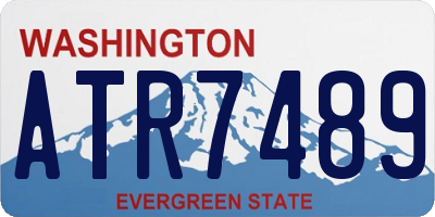 WA license plate ATR7489