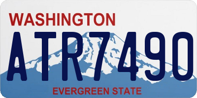 WA license plate ATR7490