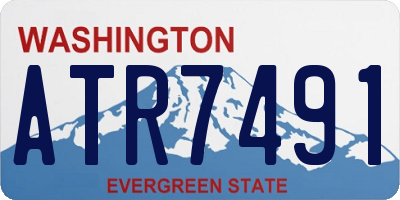 WA license plate ATR7491