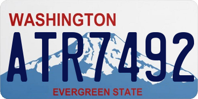 WA license plate ATR7492