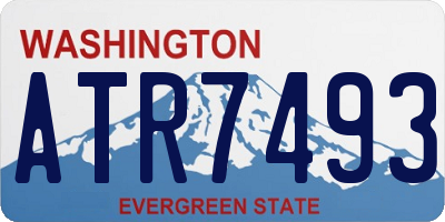 WA license plate ATR7493