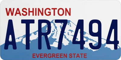 WA license plate ATR7494