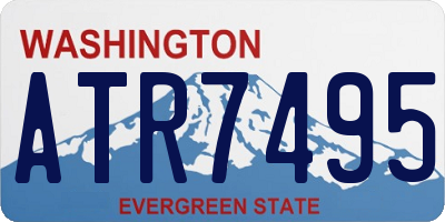 WA license plate ATR7495
