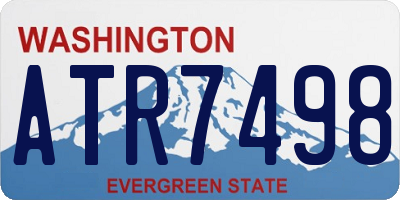 WA license plate ATR7498