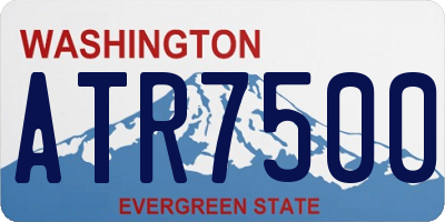WA license plate ATR7500