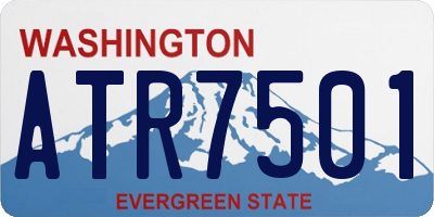 WA license plate ATR7501
