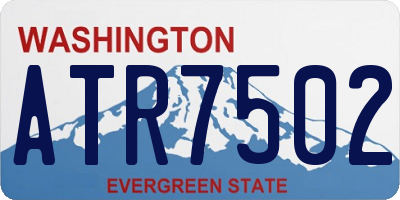 WA license plate ATR7502