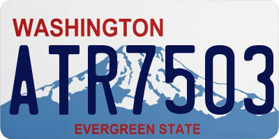 WA license plate ATR7503