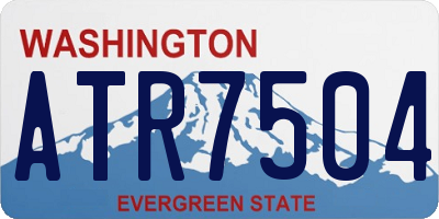 WA license plate ATR7504