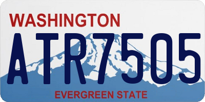 WA license plate ATR7505