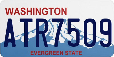 WA license plate ATR7509