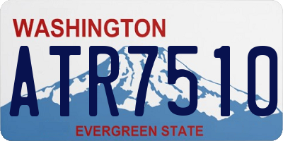 WA license plate ATR7510